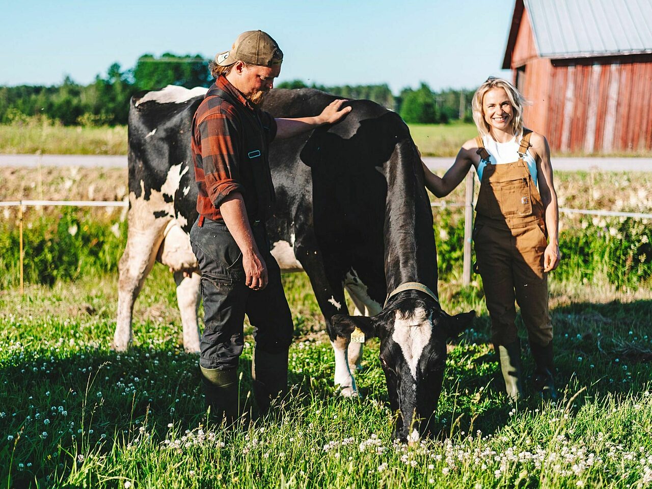 Antti ja Kaisa lehman kanssa